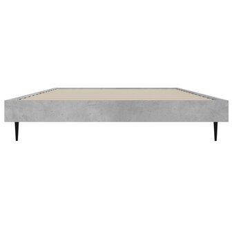 Bedframe bewerkt hout betongrijs 90x200 cm 6