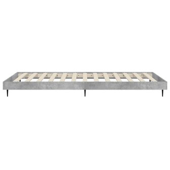 Bedframe bewerkt hout betongrijs 90x200 cm 7