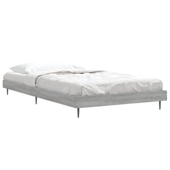 Bedframe bewerkt hout grijs sonoma eikenkleurig 90x200 cm 3