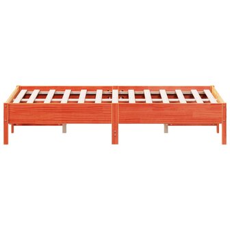 Bed met matras massief grenenhout wasbruin 140x190 cm 5