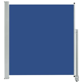 Tuinscherm uittrekbaar 140x300 cm blauw 2