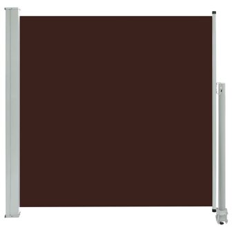 Tuinscherm uittrekbaar 160x300 cm bruin 2