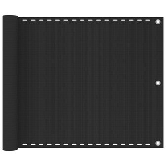 Balkonscherm HDPE 75x600 cm antraciet 1