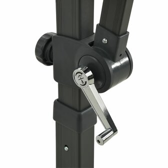 Zweefparasol met dubbel dak 250x250 cm bordeauxrood 7