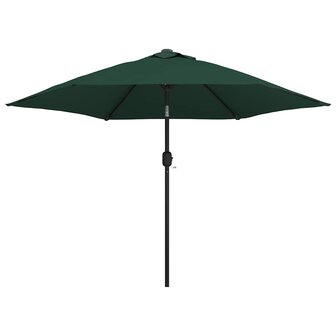 Zweefparasol met LED 3,5 m groen 2
