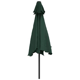 Zweefparasol met LED 3,5 m groen 6