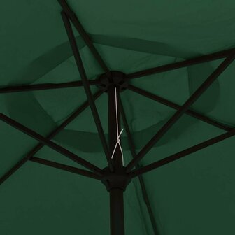 Zweefparasol met LED 3,5 m groen 7