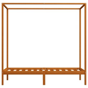 Hemelbedframe massief grenenhout honingbruin 100x200 cm 3