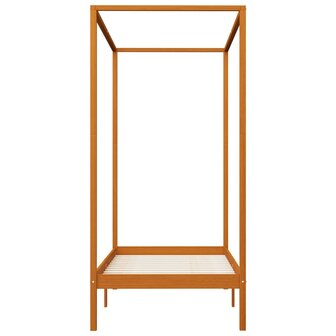 Hemelbedframe massief grenenhout honingbruin 100x200 cm 4