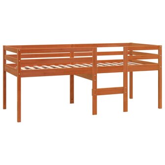Hoogslaper massief grenenhout wasbruin 80x200 cm 3