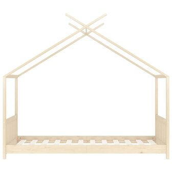 Kinderbedframe massief grenenhout 70x140 cm 4