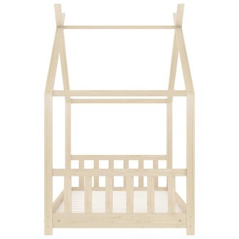 Kinderbedframe massief grenenhout 70x140 cm 5