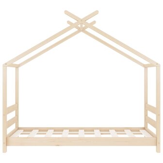 Kinderbedframe massief grenenhout 70x140 cm 4