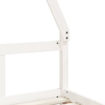 Kinderbedframe 80x160 cm massief grenenhout wit 7