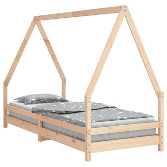 Kinderbedframe 90x200 cm massief grenenhout 2