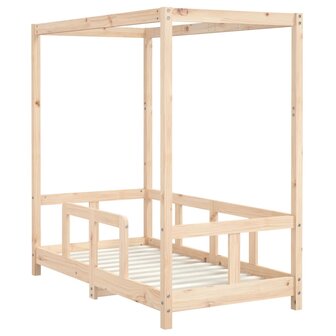Kinderbedframe 70x140 cm massief grenenhout 3