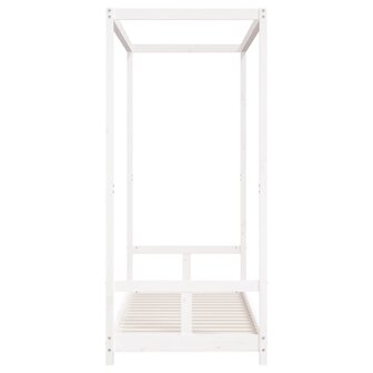 Kinderbedframe 80x200 cm massief grenenhout wit 5