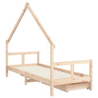Kinderbedframe met lades 80x200 cm massief grenenhout 7