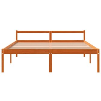 Seniorenbed massief grenenhout wasbruin 160x200 cm 4