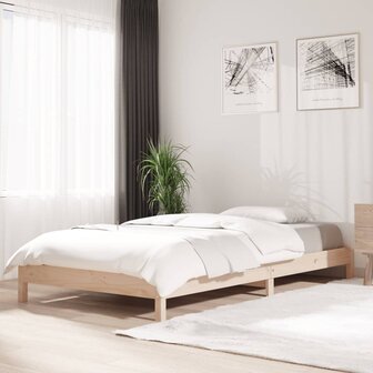 Bed stapelbaar 100x200 cm massief grenenhout 1