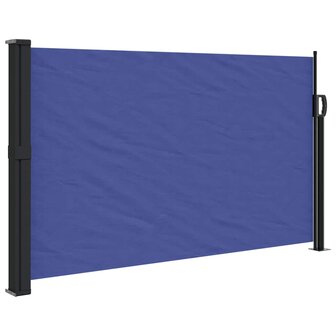 Windscherm uittrekbaar 117x300 cm blauw 2