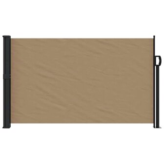 Windscherm uittrekbaar 120x600 cm taupe 3