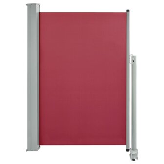 Tuinscherm uittrekbaar 120x300 cm rood 2