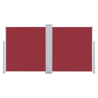 Windscherm uittrekbaar 120x600 cm rood 4
