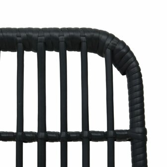 3-delige Bistroset poly rattan zwart 6