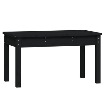 Tuinbank 80x44x45 cm massief grenenhout zwart 2