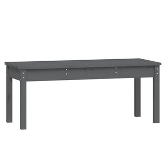 Tuinbank 109x44x45 cm massief grenenhout grijs 2