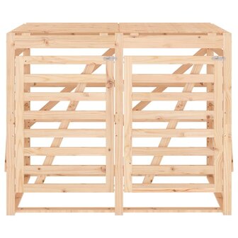 Containerberging dubbel massief grenenhout 6