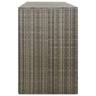 Containerberging driedubbel 207x80x117 cm poly rattan grijs 5