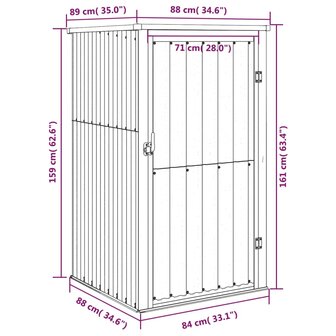 Tuinschuur 88x89x161 cm gegalvaniseerd staal groen 8