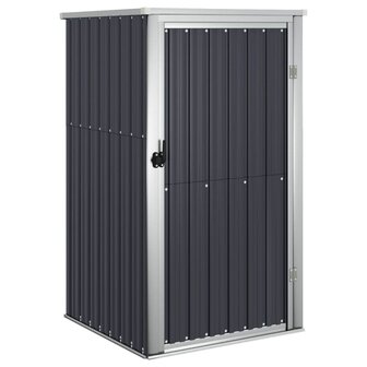 Tuinschuur 88x89x161 cm gegalvaniseerd staal antracietkleurig 2