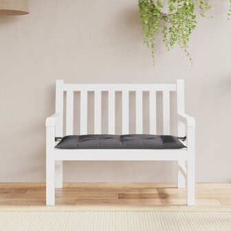 Tuinbankkussen 110x50x7 cm oxford stof antracietkleurig 1