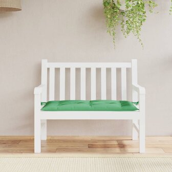 Tuinbankkussen 110x50x7 cm oxford stof groen 1