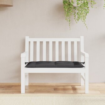 Tuinbankkussen 110x50x7 cm oxford stof zwart 1