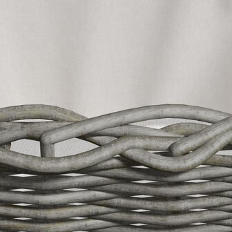 Houtmand met handvatten 59x42x28 cm wilgenhout grijs 5