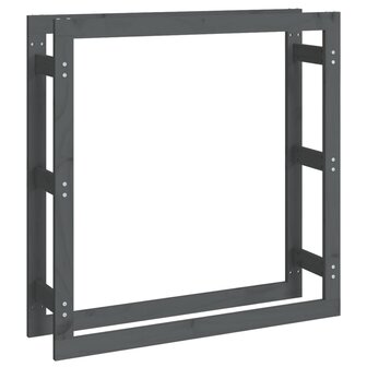 Haardhoutrek 100x25x100 cm massief grenenhout grijs 2