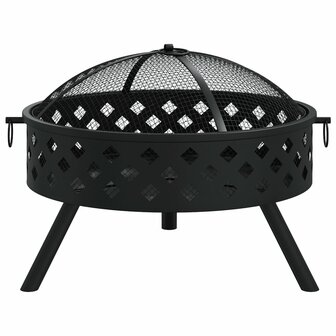 Vuurplaats met pook XXL 58 cm staal 3