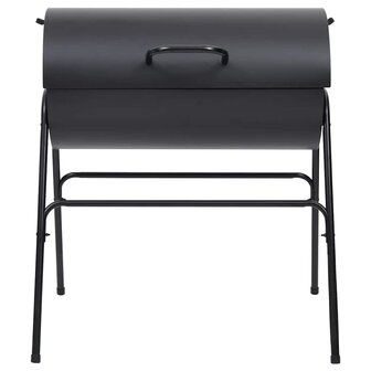 Barbecuevat met 2 kookroosters 80x95x90 cm staal zwart 3