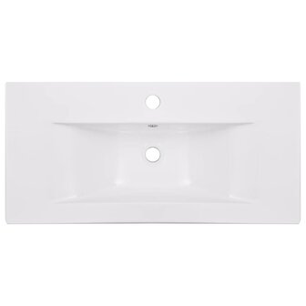 Inbouwwastafel 81x39,5x18,5 cm keramiek wit 4