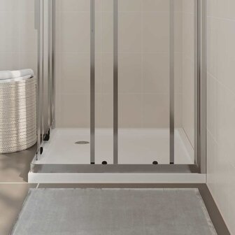 Douchebak vierkant 80x80 cm ABS wit 3