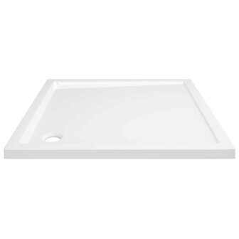 Douchebak vierkant 80x80 cm ABS wit 5