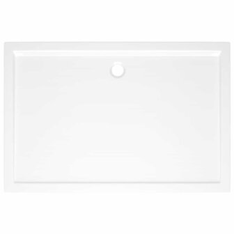 Douchebak rechthoekig 80x120 cm ABS wit 5