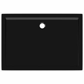 Douchebak rechthoekig 80x110 cm ABS zwart 5