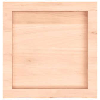 Wastafelblad 40x40x(2-4) cm onbehandeld massief hout 4