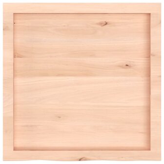Wastafelblad 60x60x(2-4) cm onbehandeld massief hout 4