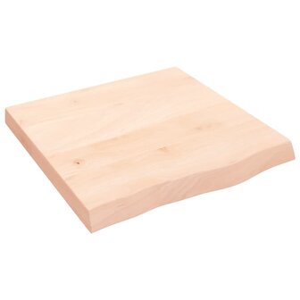 Wastafelblad 60x60x(2-6) cm onbehandeld massief hout 2